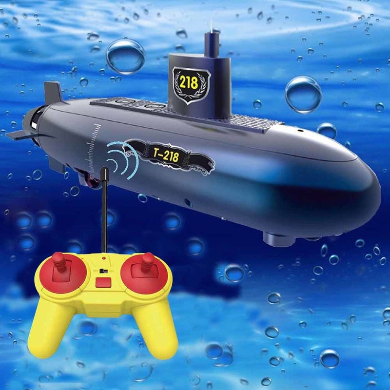 ElectricRC Boats Funny RC Mini Submarine 6 Channels Remote Control Under Water Ship RC Boat Model Kids Educational Stem Toy Gift For Children 220913