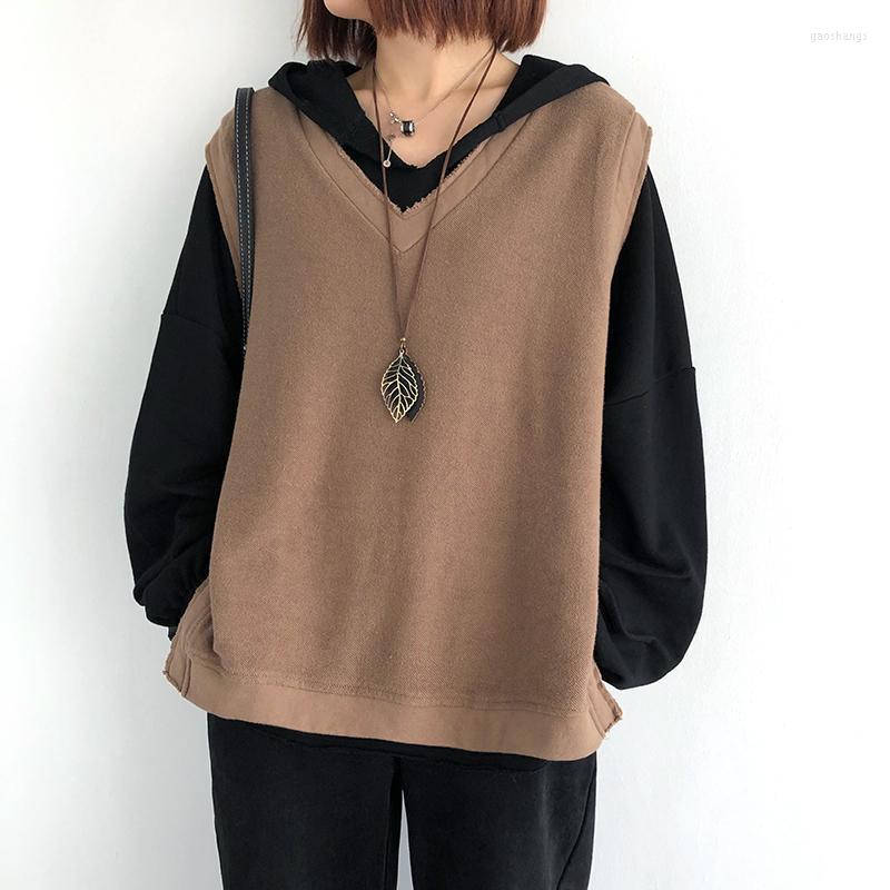 Women's Vests Cotton Vest Women Outer Sleevelss Autumn 2022 Solid Color Retro Loose V-neck Pullover Casual Blouse Women's, Black
Women's Vests Cotton Vest Women Outer Sleevelss Autumn 2022 Solid Color Retro Loose V-neck Pullover Casual Blouse Women's, Black