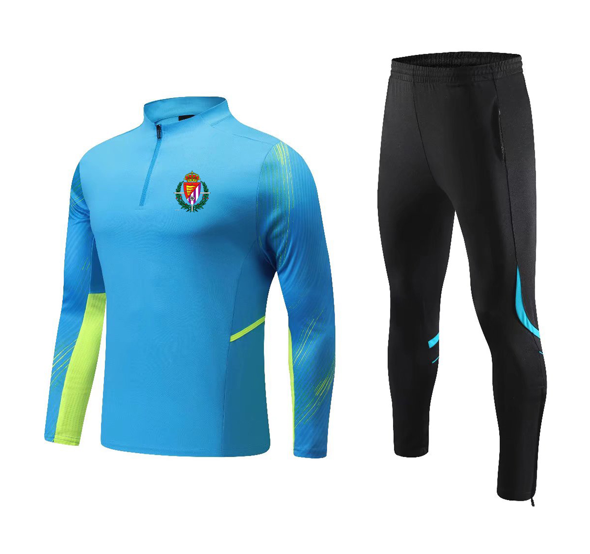 2022 Real Valladolid Club de Futbol New Tracksuits men kids kit adult children's football training suit half zipper sportswear set Soccer Jerseys, No 4
2022 Real Valladolid Club de Futbol New Tracksuits men kids kit adult children's football training suit half zipper sportswear set Soccer Jerseys, No 4