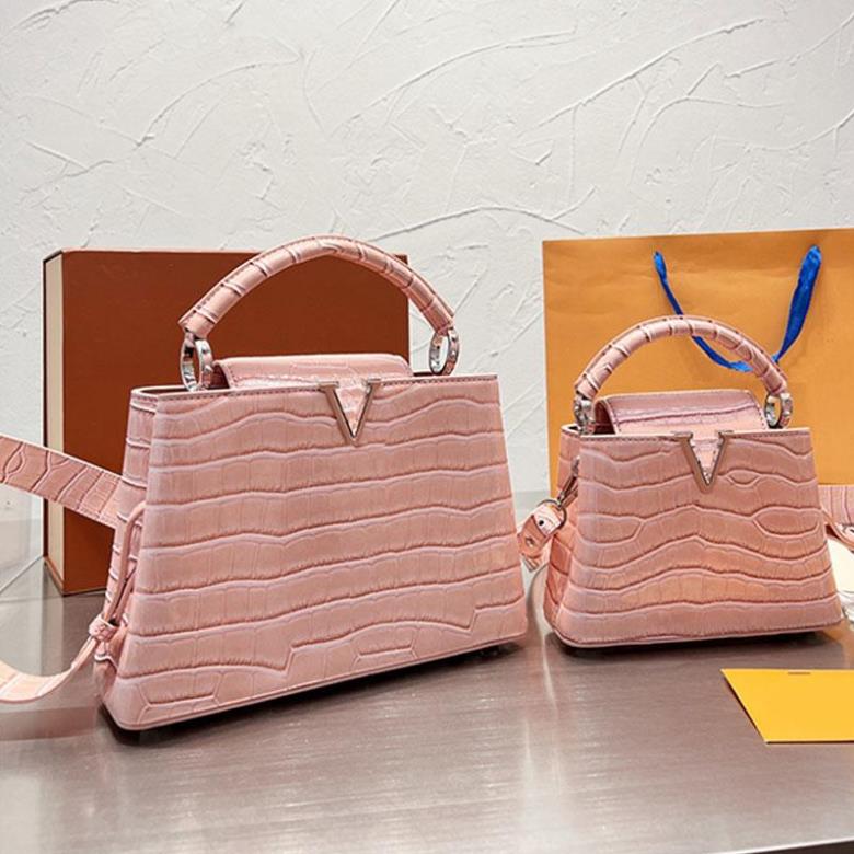 Multicolor Alligator Genuine Leather Totes Mens Womens Handbags Purses Shoulder Bags Wide Strap Classic Fashion Girls Crossbody Capucine, Peach
Multicolor Alligator Genuine Leather Totes Mens Womens Handbags Purses Shoulder Bags Wide Strap Classic Fashion Girls Crossbody Capucine, Peach