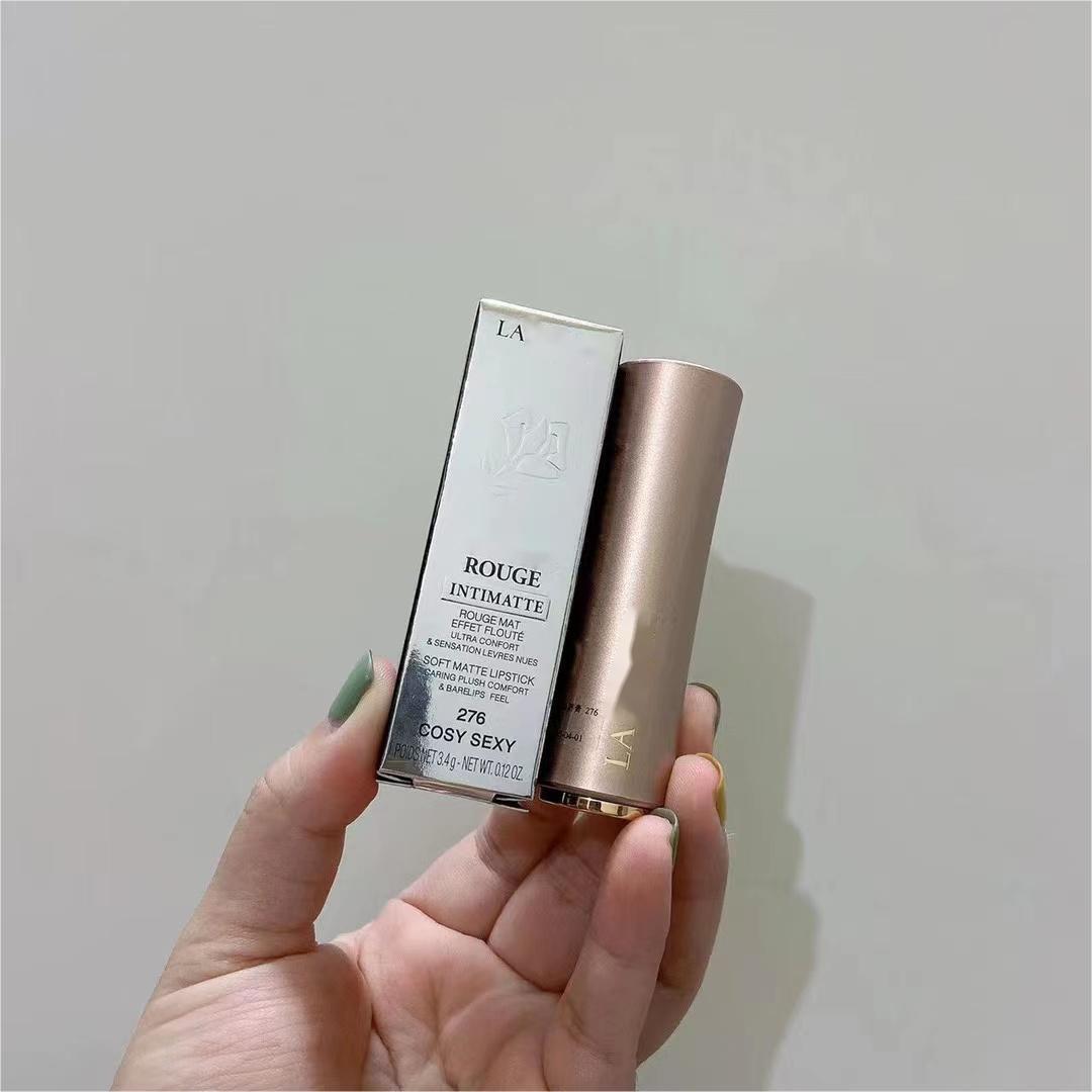 Designer Original Womens Small Waist Pink Gold Tube Frosted Lipstick G