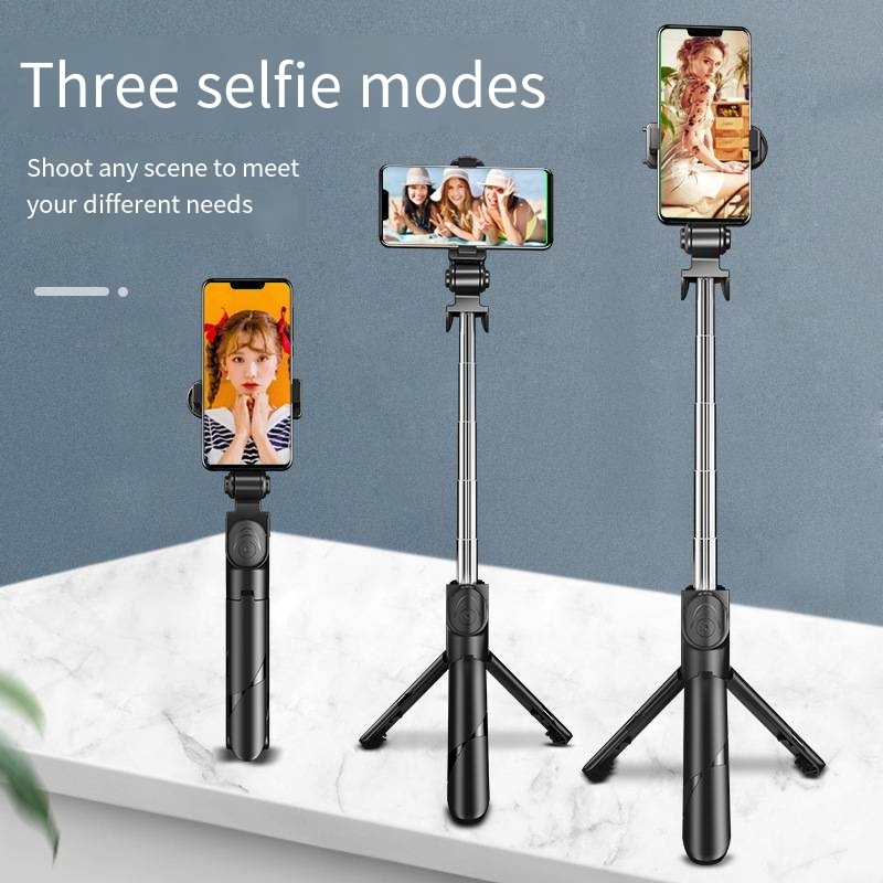 Tripods XT02 mobile phone Bluetooth selfie stick tripod integrated multifunctional portable 70cm live broadcast magic device