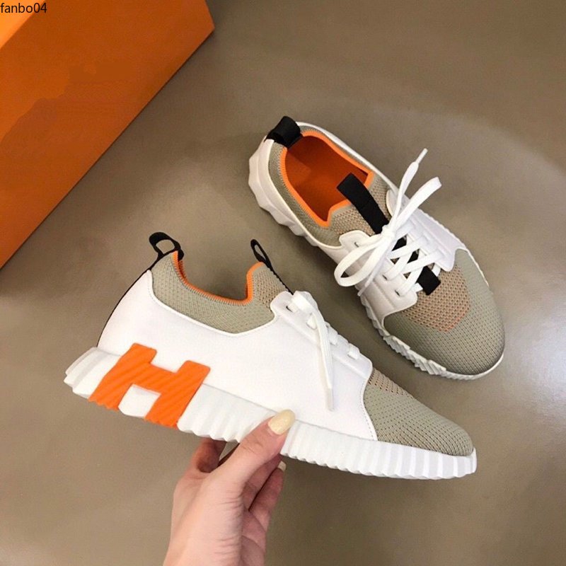 Top quality luxury designer shoes men casual Shoe white bone block personality design mk002734