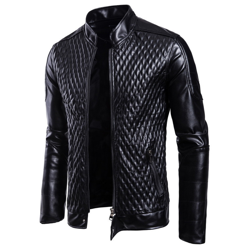 Men's Leather Faux Clothing Fashion Casual Outdoor Trend Locomotive Pure Color High Quality Comfortable Coat Jacket 220913