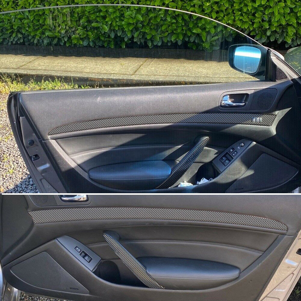For Infiniti G37 G37S coupe 2 doors 5D Carbon Fiber Pattern Interior DIY Trim Decals