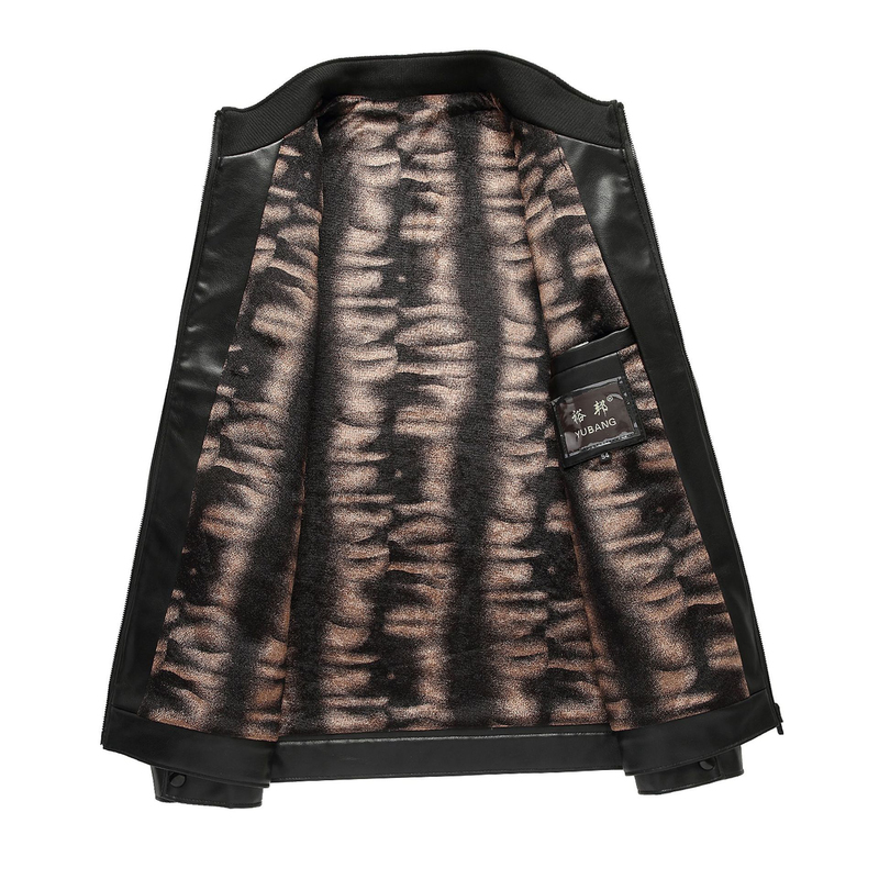 Men's Leather Faux leather clothing men's jacket coat brown casual men Spring and Autumn 220913