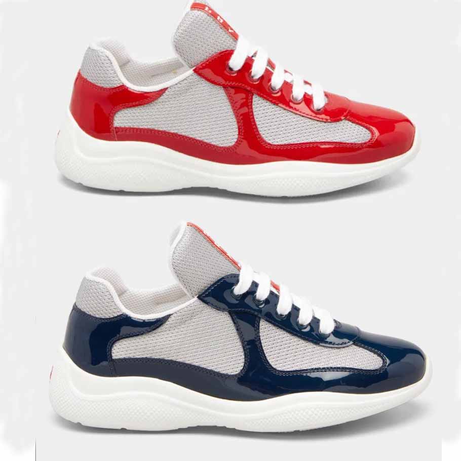 Men casual shoes brands sneaker mesh and patent leather Vernice Bicolor Low-Top Sneakers platform trainers lace up flats with box 
Men casual shoes brands sneaker mesh and patent leather Vernice Bicolor Low-Top Sneakers platform trainers lace up flats with box