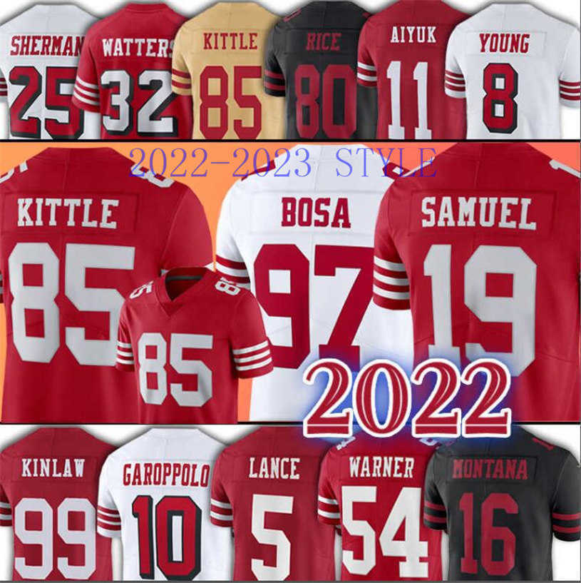 85 George Kittle Deebo Samuel Jersey 97 Nick Bosa home Trey Lance Jimmy Garoppolo Fred Warner Kyle Juszczyk Javon Kinlaw Jerry Rice Football Jerseys womens, As photo
85 George Kittle Deebo Samuel Jersey 97 Nick Bosa home Trey Lance Jimmy Garoppolo Fred Warner Kyle Juszczyk Javon Kinlaw Jerry Rice Football Jerseys womens, As photo