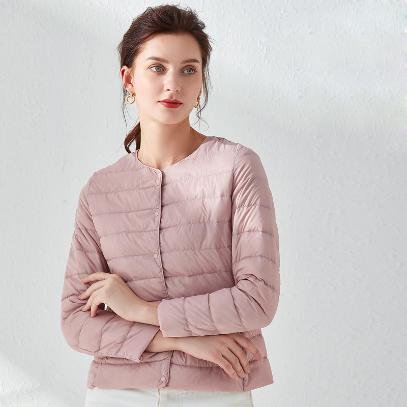 Women's Down Parkas Woman Ultra Light Down Jacket Portable Parka Matt Fabric Casual 90% Duck Down Coat Warm Parka Lightweight Jacket Good Quality