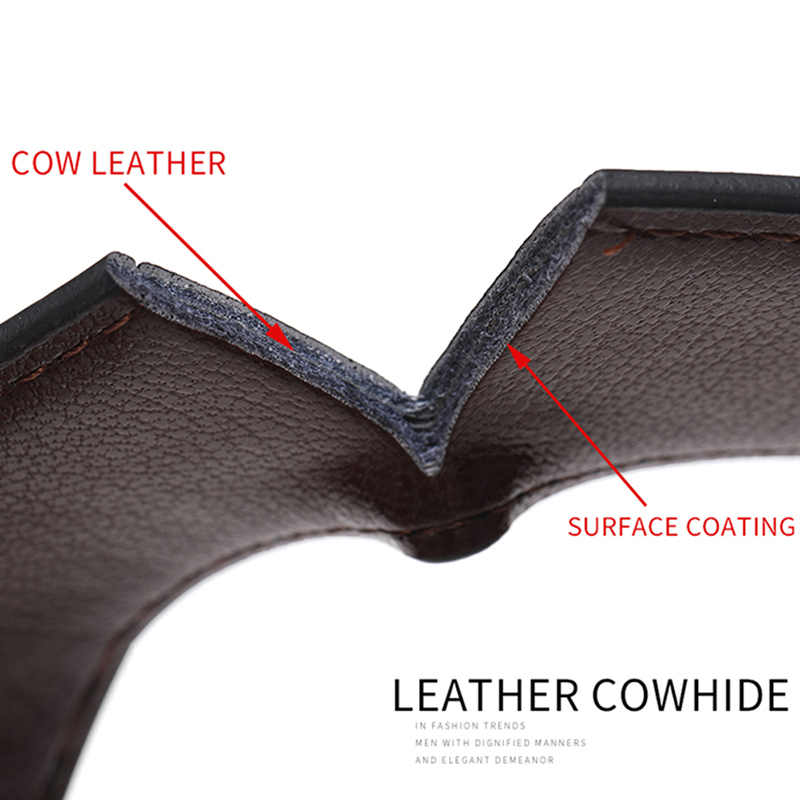 Belts Men Genuine Leather Belt 100cm 110cm 120cm 130cm 140cm 150cm 160cmReversible Buckle Brown and Black Business Dress for 220912