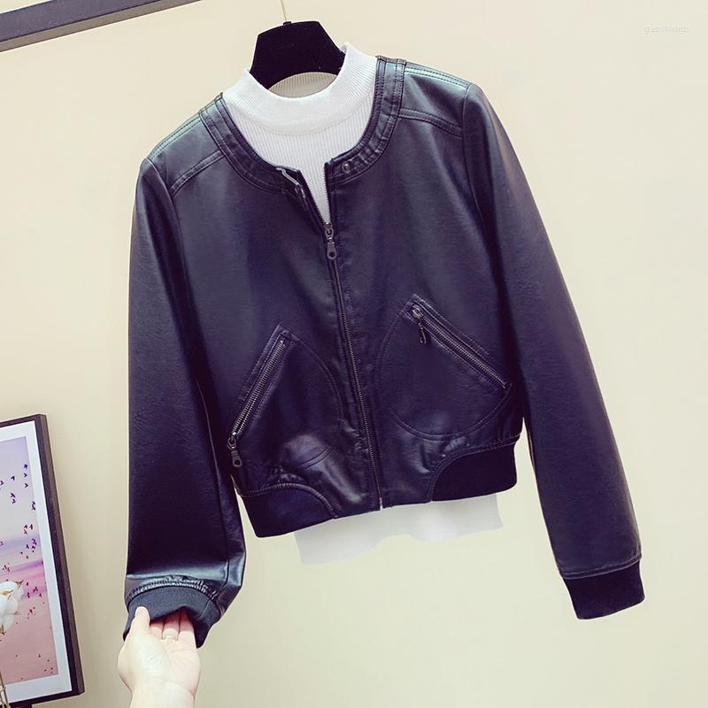 Women' Leather Women' & Faux FMFSSOM 2022 Spring Autumn O-neck Black Jacket Women Pu Short Basic Vintage Zipper Windproof Coats Biker
Women' Leather Women' & Faux FMFSSOM 2022 Spring Autumn O-neck Black Jacket Women Pu Short Basic Vintage Zipper Windproof Coats Biker