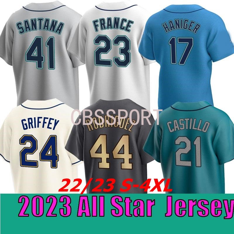 S-4XL Custom Seattle 44 Julio Rodriguez Jersey 28 Eugenio Suarez 23 Ty France 3 J.P. Crawford Jesse Winker Adam Frazier Mitch Haniger 51, Men flexbase/grey
S-4XL Custom Seattle 44 Julio Rodriguez Jersey 28 Eugenio Suarez 23 Ty France 3 J.P. Crawford Jesse Winker Adam Frazier Mitch Haniger 51, Men flexbase/grey