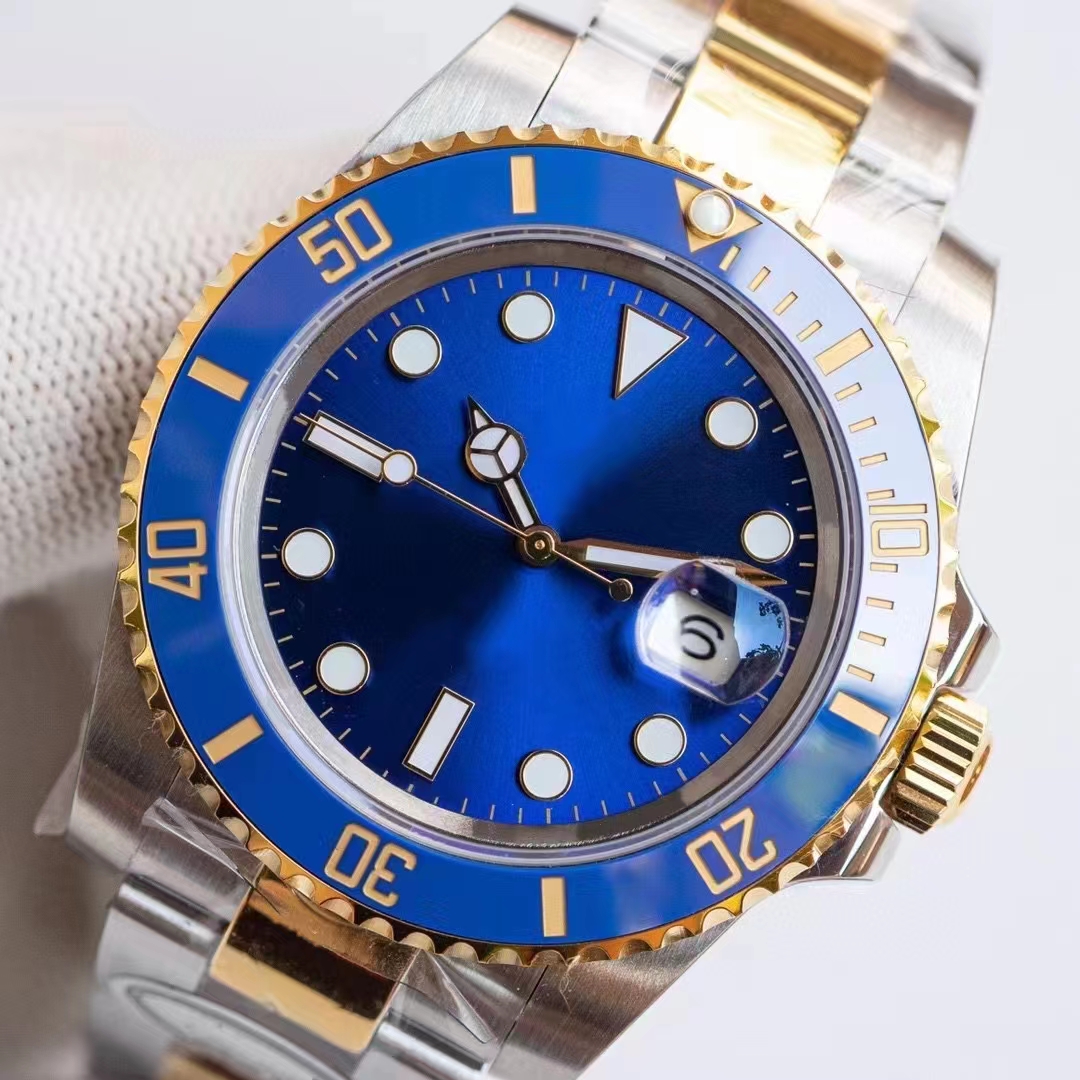 Men's Mechanical Watch Blue Ceramic Bezel 41mm Gold Case Automatic Winding 2836 Super Quality Movement Factory Montre de Luxe Luminous Sapphire Watch, Silver
Men's Mechanical Watch Blue Ceramic Bezel 41mm Gold Case Automatic Winding 2836 Super Quality Movement Factory Montre de Luxe Luminous Sapphire Watch, Silver