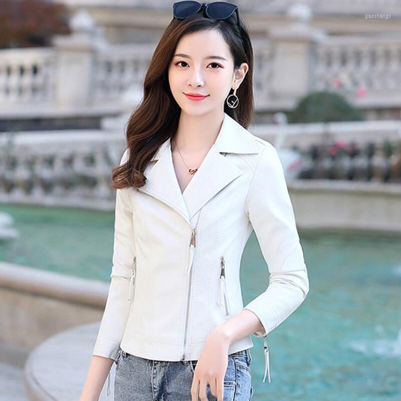Women' Leather Fashion White Jacket Women 2022 Motorcycle Clothing Female Coat Short Slim Outerwear Women' & Faux, Black
Women' Leather Fashion White Jacket Women 2022 Motorcycle Clothing Female Coat Short Slim Outerwear Women' & Faux, Black