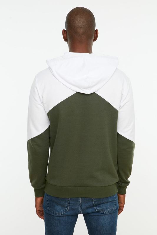 Men s Hoodies Sweatshirts Trendyol white men s hooded kangaroo pocket long sleeve Sweatshirt TMNAW20SW0212 220913