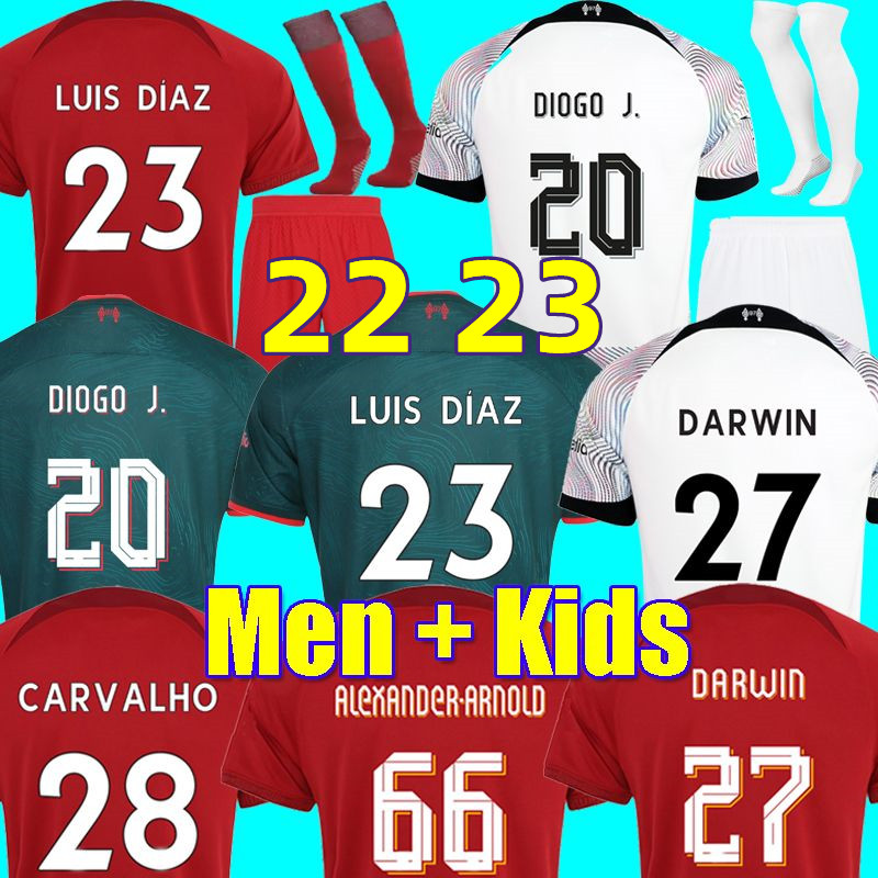 22 23 soccer jerseys home away 3rd DARWIN 2022 2023 Mohamed Diogo Luis DIaz Alexander Arnold football kit tops shirts men kids uniform CARVALHO, Postage
22 23 soccer jerseys home away 3rd DARWIN 2022 2023 Mohamed Diogo Luis DIaz Alexander Arnold football kit tops shirts men kids uniform CARVALHO, Postage