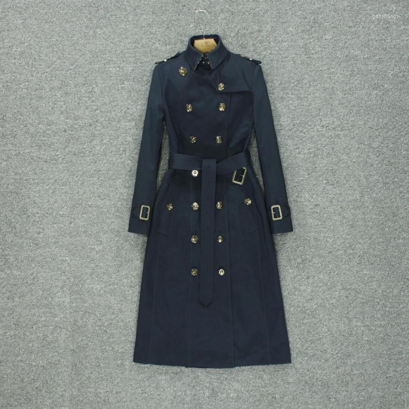 Women' Trench Coats Paragraph Dust Coat Grows In The Fall Of 2022 Female Wind British High-end Luxury Fashion Temperament Women, Navy blue
Women' Trench Coats Paragraph Dust Coat Grows In The Fall Of 2022 Female Wind British High-end Luxury Fashion Temperament Women, Navy blue