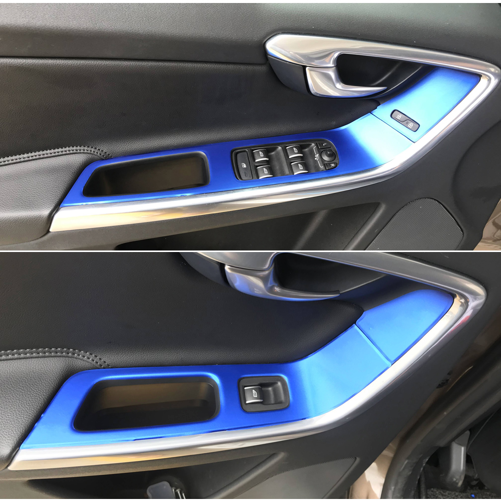 Car Interior Center Console Color Change Carbon Fiber Molding Sticker Decals For Volvo XC60 2009-2018