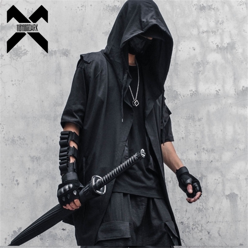 Men's Vests 11 BYBB'S DARK Black Hooded Wizard Vest Coat Men Autumn Summer Sleeveless Jacket Casual Men Coat Techwear WB184 220913
Men's Vests 11 BYBB'S DARK Black Hooded Wizard Vest Coat Men Autumn Summer Sleeveless Jacket Casual Men Coat Techwear WB184 220913