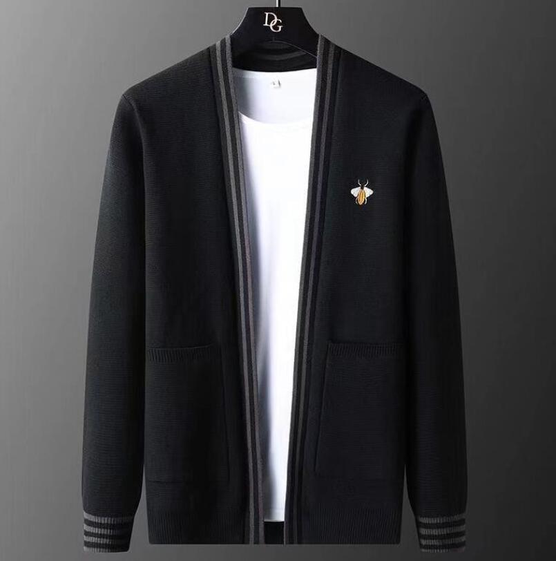 Men Sweater Cardigan Top New Luxury Brand Fashion Knitted Black Korean Casual Coats Jacket Mens Clothing, 03
Men Sweater Cardigan Top New Luxury Brand Fashion Knitted Black Korean Casual Coats Jacket Mens Clothing, 03