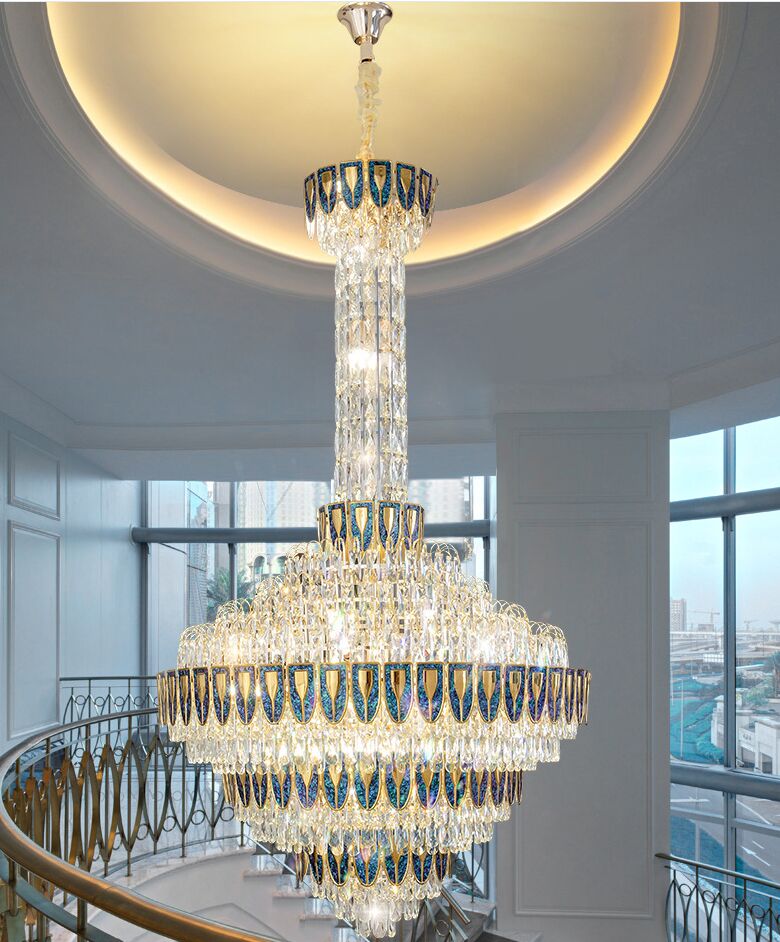 Designer Duplex Building Light Chandelier Luxury Postmodern Empty Living Room High-End Hotel Engineering Crystal Lamp
Designer Duplex Building Light Chandelier Luxury Postmodern Empty Living Room High-End Hotel Engineering Crystal Lamp