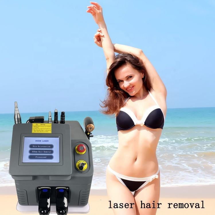 3 in 1 diode laser hair removal machine professional pico second lasers machine