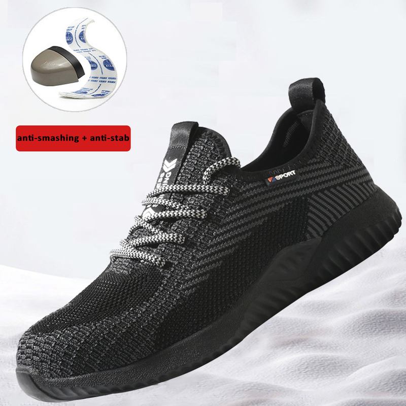 Boots Mens Summer Work Womens Antismashing Antipiercing Safety Shoes Lowtop Flying Woven Breathable Labor Insurance 220913