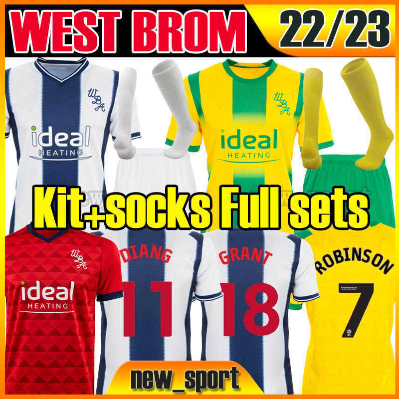 22 23 WEST BROM soccer jerseys 2022 2023 amiseta de futbol Robson Kanu men Robinson GRANT Mowatt kids kits socks full sets jersey football, 22 23 third
22 23 WEST BROM soccer jerseys 2022 2023 amiseta de futbol Robson Kanu men Robinson GRANT Mowatt kids kits socks full sets jersey football, 22 23 third