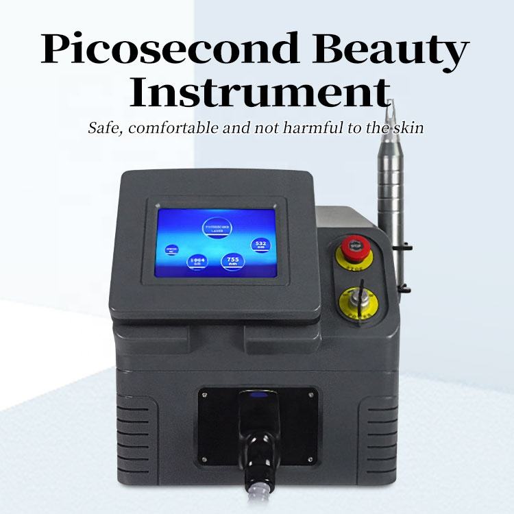 Salon Portable Q Switch Nd Yag Laser Tattoo Removal Beauty Machine Picosecond Diode Laser Blackhead Pigment Removal Skin Rejuvenation