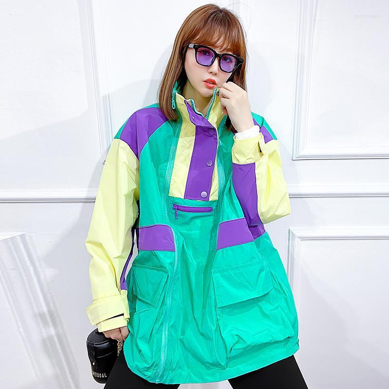 Women's Trench Coats Korean Women's Loose Coat 2022 Lady Color Matching Sunscreen Clothing Summer Thin Tops Female Casual Windbreaker, Pink
Women's Trench Coats Korean Women's Loose Coat 2022 Lady Color Matching Sunscreen Clothing Summer Thin Tops Female Casual Windbreaker, Pink