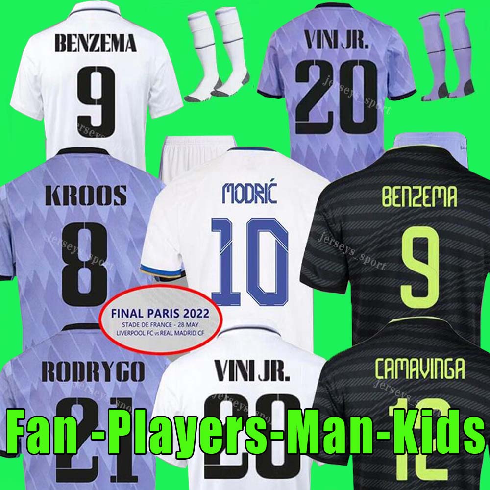 BENZEMA Soccer Jersey 22 23 Football Shirt Finals champions 14 VINI JR CAMAVINGA ALABA VALVERDE MODRIC TCHOUAMENI REAL MADRIDS Camiseta Men Kids 2022 2023 uniforms, 22 23 third aldult player lfp
BENZEMA Soccer Jersey 22 23 Football Shirt Finals champions 14 VINI JR CAMAVINGA ALABA VALVERDE MODRIC TCHOUAMENI REAL MADRIDS Camiseta Men Kids 2022 2023 uniforms, 22 23 third aldult player lfp