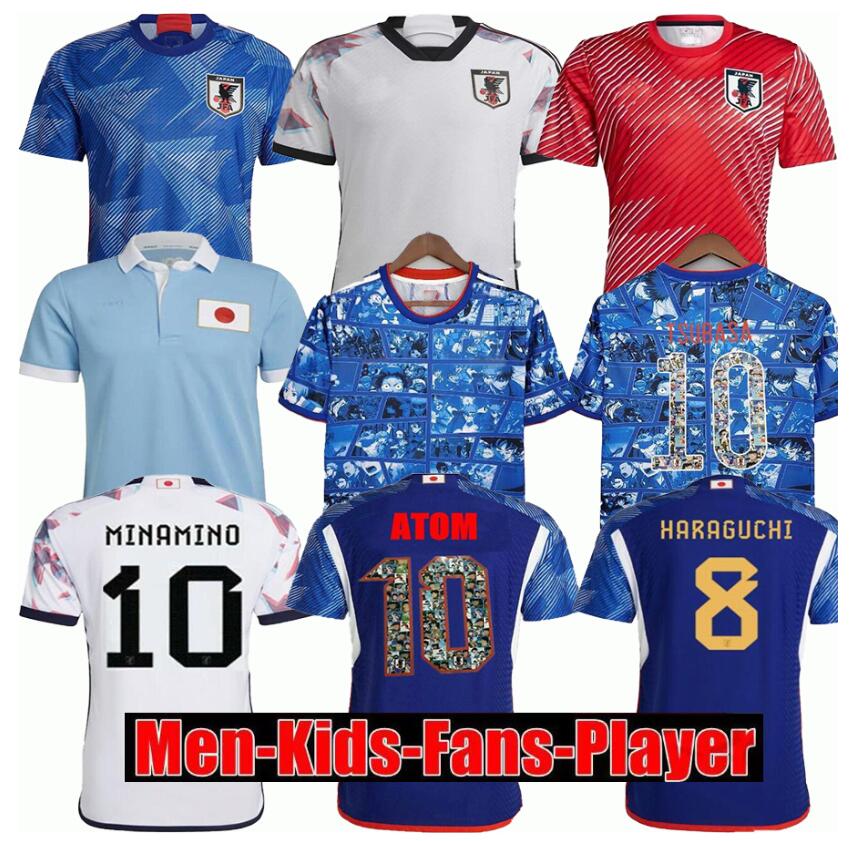 Japan 2022 Soccer Jersey home away MINAMINO OSAKO NAGATOMO YOSHIDA HARAGUCHI ATOM 2023 Japanese 22 23 child Football Shirt HONDA women men set kids kit Player version, 2022 home
Japan 2022 Soccer Jersey home away MINAMINO OSAKO NAGATOMO YOSHIDA HARAGUCHI ATOM 2023 Japanese 22 23 child Football Shirt HONDA women men set kids kit Player version, 2022 home