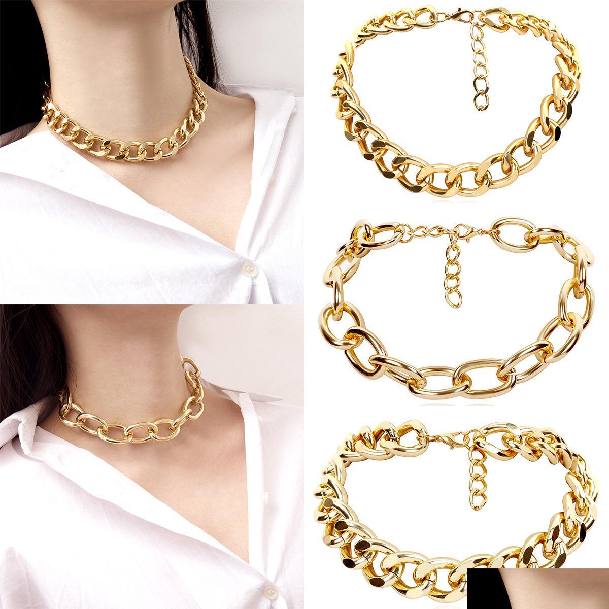 Chains Womens Ancient Big Chain Personality Chockers 18K Yellow Gold Plated Simple Cross Statement Necklace Jewellry 12 Inc Newdhbest Dhv9O
Chains Womens Ancient Big Chain Personality Chockers 18K Yellow Gold Plated Simple Cross Statement Necklace Jewellry 12 Inc Newdhbest Dhv9O