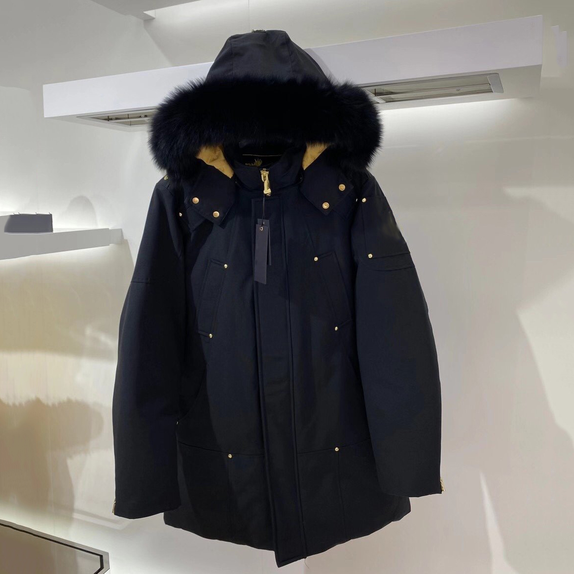 Designer luxury Mens Down Jacket Canada North Winter Hooded Coat Real Fox Collar Thicken Warm Moose Jackets Men Women Golden Scissors Clothing Windproof -XXL, Black
Designer luxury Mens Down Jacket Canada North Winter Hooded Coat Real Fox Collar Thicken Warm Moose Jackets Men Women Golden Scissors Clothing Windproof -XXL, Black