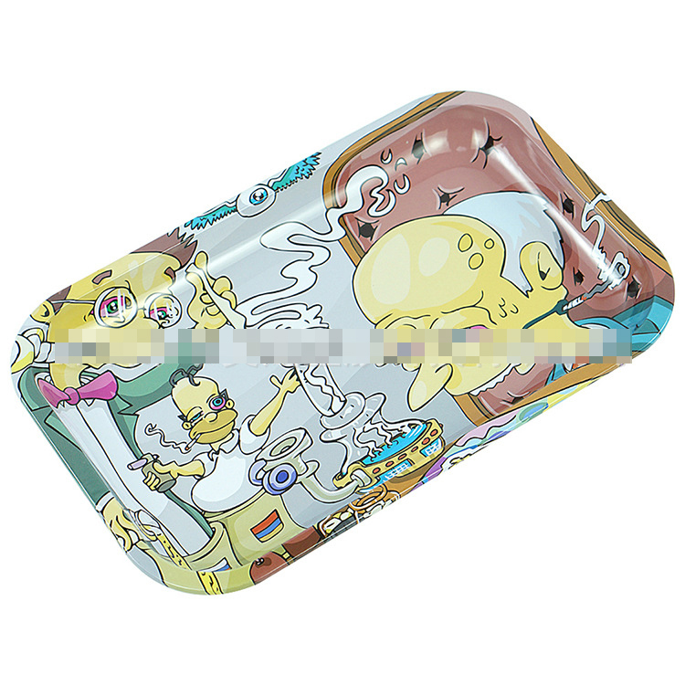 Cartoon Smoking Accessories Tobacco Rolling Tray Metal Cigarette Tobacco Disc Tinplate Herb Handroller Trays
Cartoon Smoking Accessories Tobacco Rolling Tray Metal Cigarette Tobacco Disc Tinplate Herb Handroller Trays