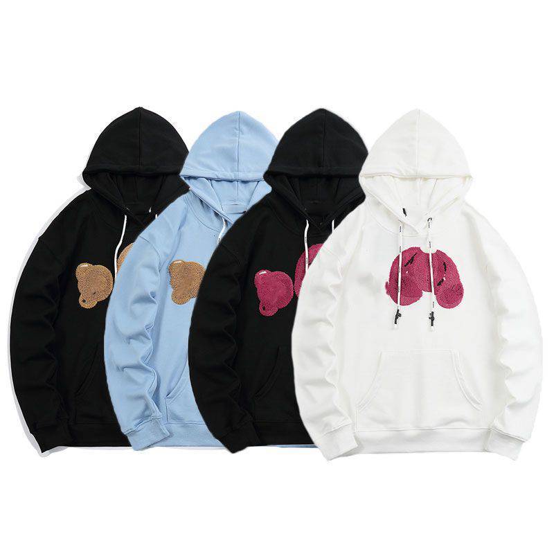 2022s New Hoodie Luxury Broken Bear Teddy Bear Terry Hooded Sweater Angel Coat Pelm Men's And Women's, Black purple (plush)
2022s New Hoodie Luxury Broken Bear Teddy Bear Terry Hooded Sweater Angel Coat Pelm Men's And Women's, Black purple (plush)