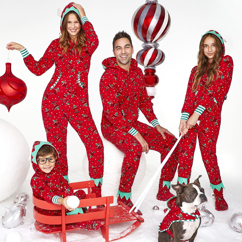 Family Matching Outfits Christmas Pajamas Set Mother Fahter Kids Matching Outfits Cute Soft Hooded Rompers Overalls Jumpsuits Xmas Family Look 220913