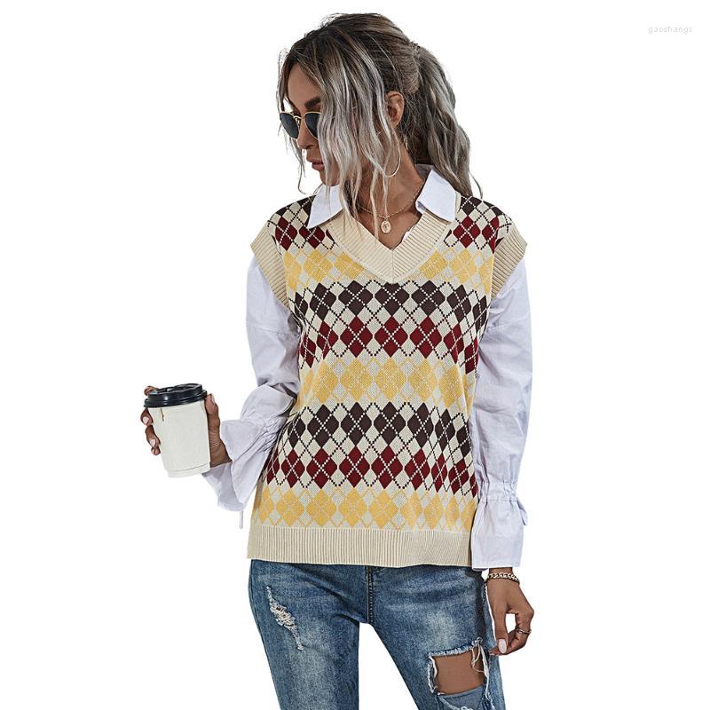 Women's Vests Women's Womens Vest Spring 2022 Fashion Sleeveless Waistcoat Knit Female Sweater V-Neck Tops All-Match Simple Argyle Slim, 6561 apricot
Women's Vests Women's Womens Vest Spring 2022 Fashion Sleeveless Waistcoat Knit Female Sweater V-Neck Tops All-Match Simple Argyle Slim, 6561 apricot