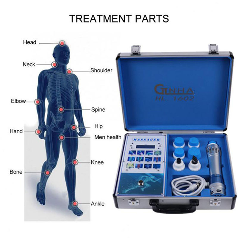 Shock Wave Therapy Machine Other Beauty Equipment ED Treatment Muscle Training Pain Relief 7 Heads Physiotherapy Tool Health Care Extracorporeal Massa