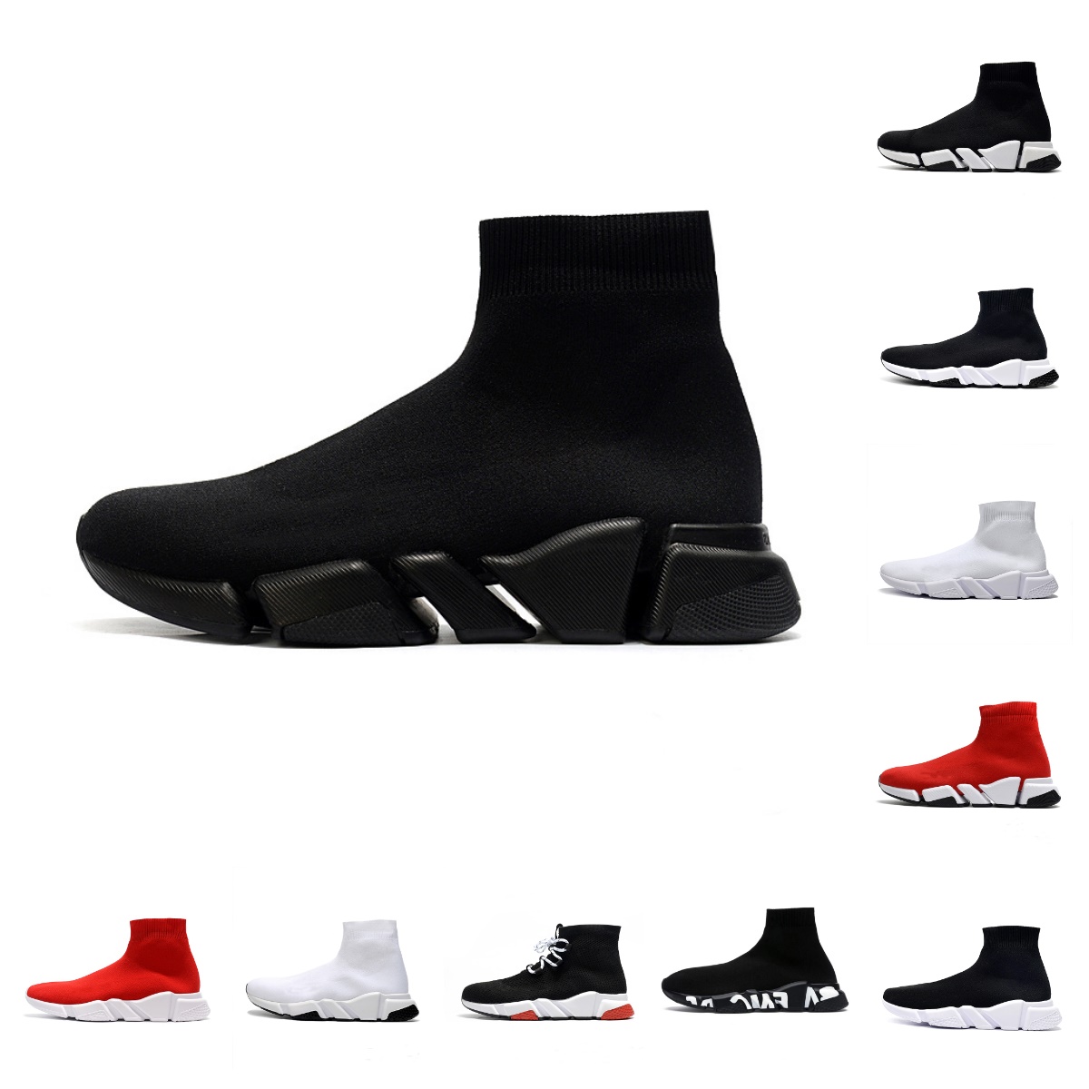 Fly Knit Socks Speed 1.0 Casual Shoes Platform Mens Runner Triple Black White Sock Shoe Master Womens speed Sneakers Classic speeds trainer Designer Sneaker walking, Bubble package bag
Fly Knit Socks Speed 1.0 Casual Shoes Platform Mens Runner Triple Black White Sock Shoe Master Womens speed Sneakers Classic speeds trainer Designer Sneaker walking, Bubble package bag