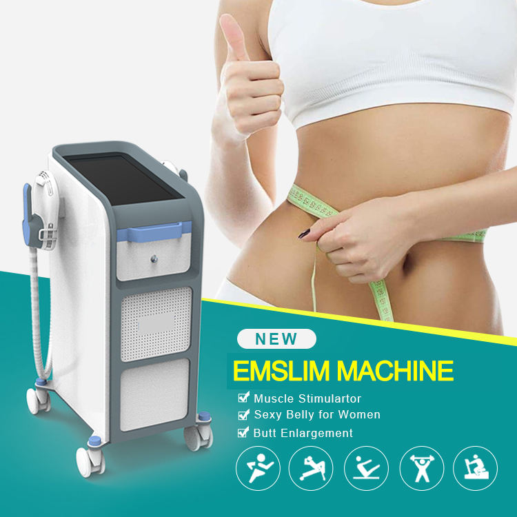 2022 Ems Slim Rf Body Sculpting Machine 7 Tesla 4 Handles Electromagnetic Building Muscle Stimulator