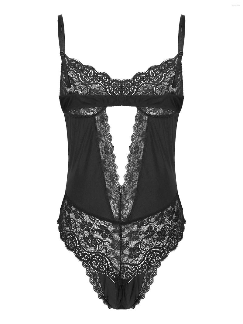 Men's G Strings Men Sissy Nightwear See-through Lace Patchwork Cut Out Bodysuit Adjustable Shoulder Straps Backless Leotard, Black
Men's G Strings Men Sissy Nightwear See-through Lace Patchwork Cut Out Bodysuit Adjustable Shoulder Straps Backless Leotard, Black