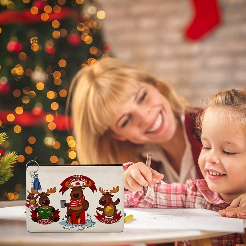 Keychains 10 Pieces Sublimation Blanks Pouch DIY Heat Transfer Makeup Bags Iron On Transfer Zipper Canvas Pen Case For Women Kids 220914