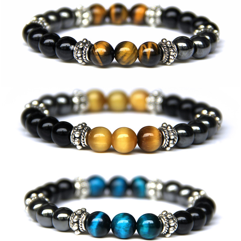 Natural Stone Beaded Bracelet Strands Mulitcolor Tiger Eyes Men Bangle Jewelry Gift
Natural Stone Beaded Bracelet Strands Mulitcolor Tiger Eyes Men Bangle Jewelry Gift