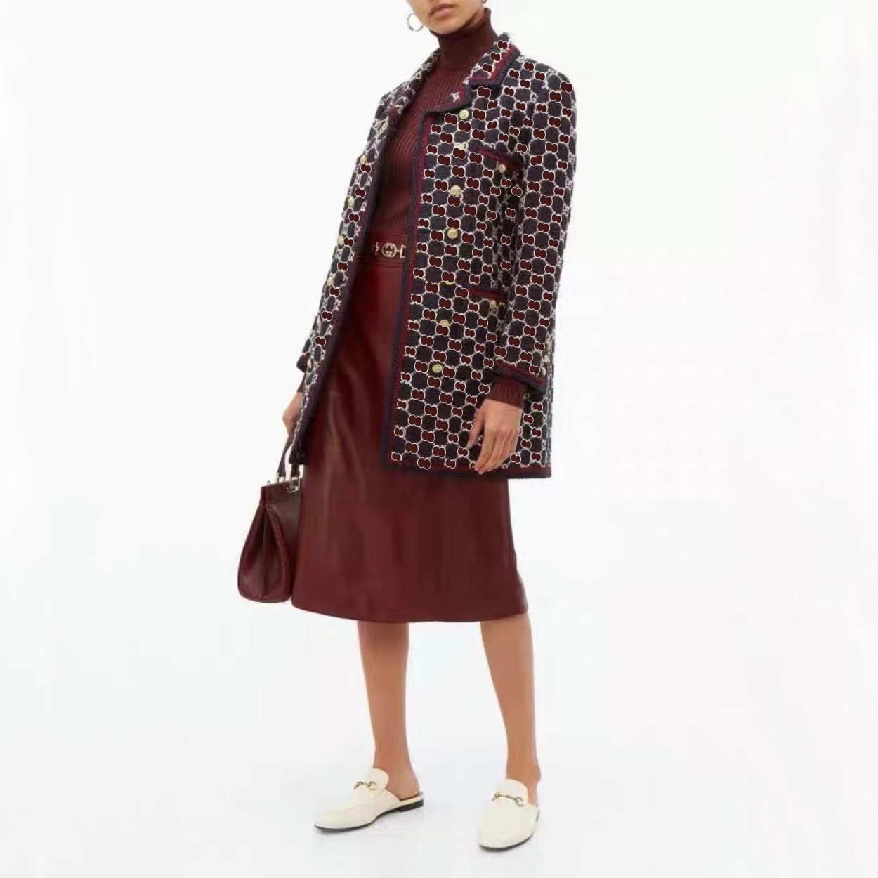 Women' Suits Blazers fashion women suit designer clothes blazers Double G spring tweed released tops 0B5T, Navy blue
Women' Suits Blazers fashion women suit designer clothes blazers Double G spring tweed released tops 0B5T, Navy blue