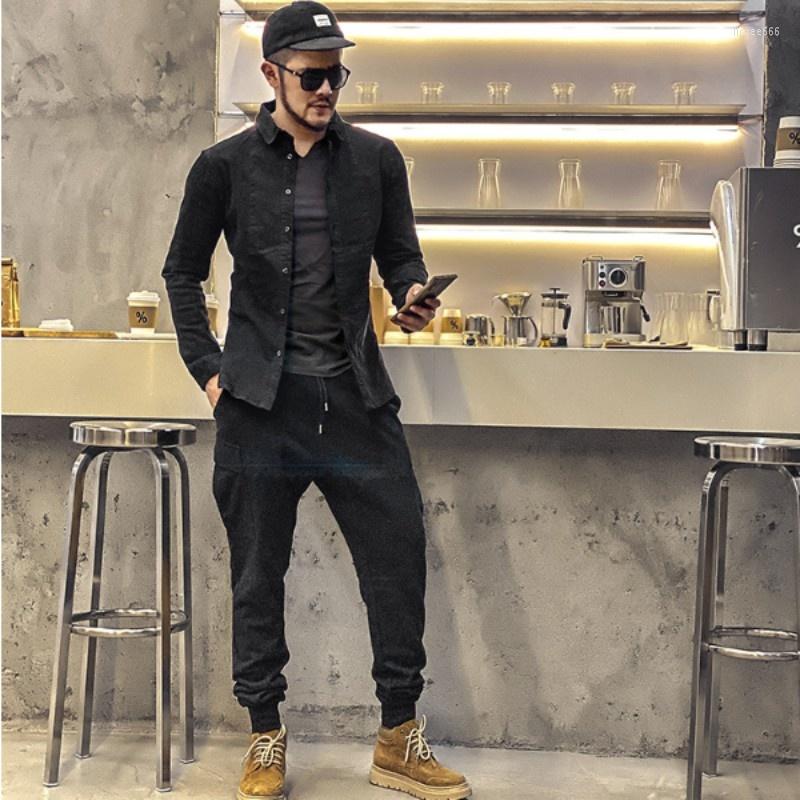 Men' Pants Cargo Men Multi-Pockets Drawstring Cotton Ankle-Length Pant Spring Autumn Fashion Casual Loose Sports Black Gray
Men' Pants Cargo Men Multi-Pockets Drawstring Cotton Ankle-Length Pant Spring Autumn Fashion Casual Loose Sports Black Gray