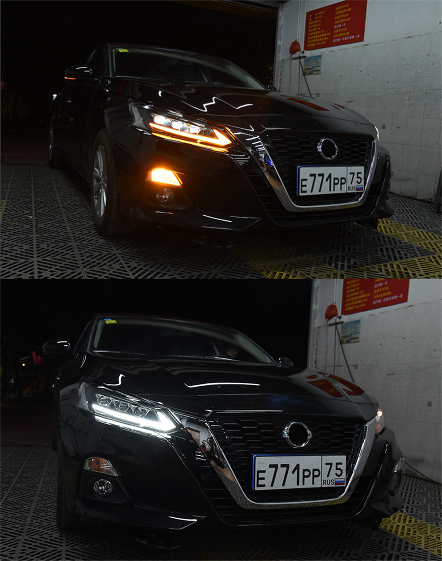 Headlight All LED For Nissan Teana 20 18-2022 Altima LED Turn Signal Lights DRL High Beam Daytime Running Light