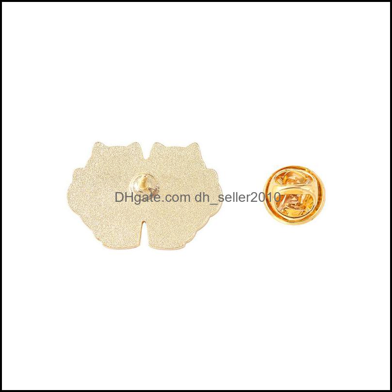 Pins Brooches Cute Cartoon Couple Cat Brooches Pin Women Fashion Dress Coat Shirt Funny Badges Backpack Gift Jewelry 6133 Q2 Drop De Dhup8