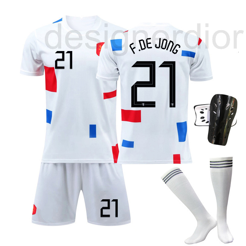 Soccer Sets/Tracksuits designer 2022 Dutch home world cup white jersey No. 21 de Rong 4 van Dijk Jersey preemptive version 6SEN