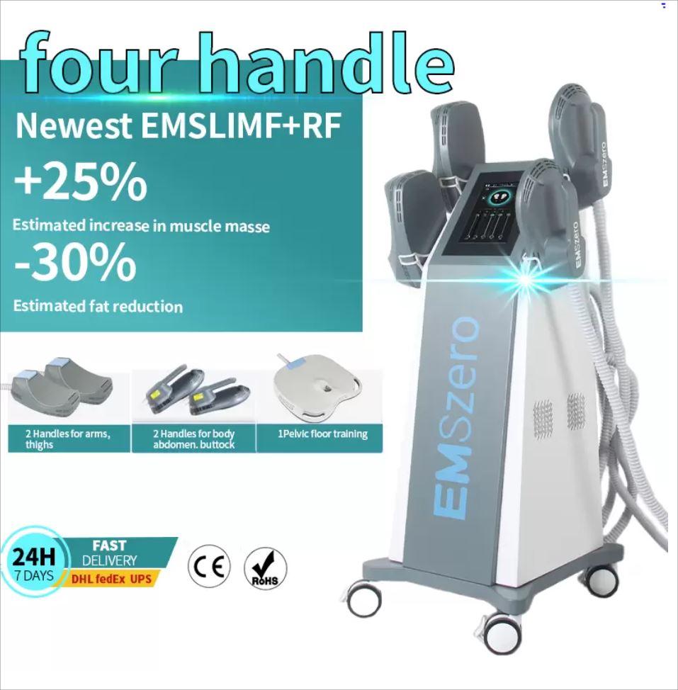EMslim EMSzero Slimming Machine 4 handles HI-EMT RF body arm Muscle Sculpting Muscle Stimulator Weight Loss Buttock Lifting beauty salon equipment
EMslim EMSzero Slimming Machine 4 handles HI-EMT RF body arm Muscle Sculpting Muscle Stimulator Weight Loss Buttock Lifting beauty salon equipment